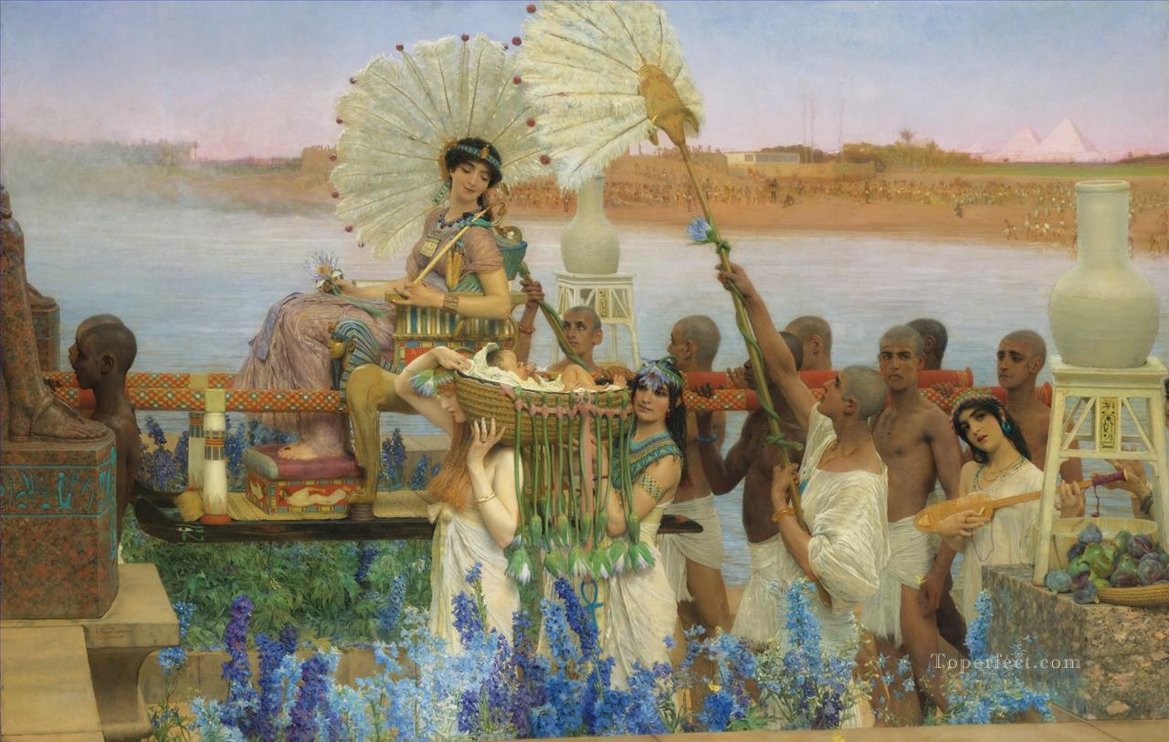 The Finding of Moses 1904 Romantic Sir Lawrence Alma Tadema Oil Paintings